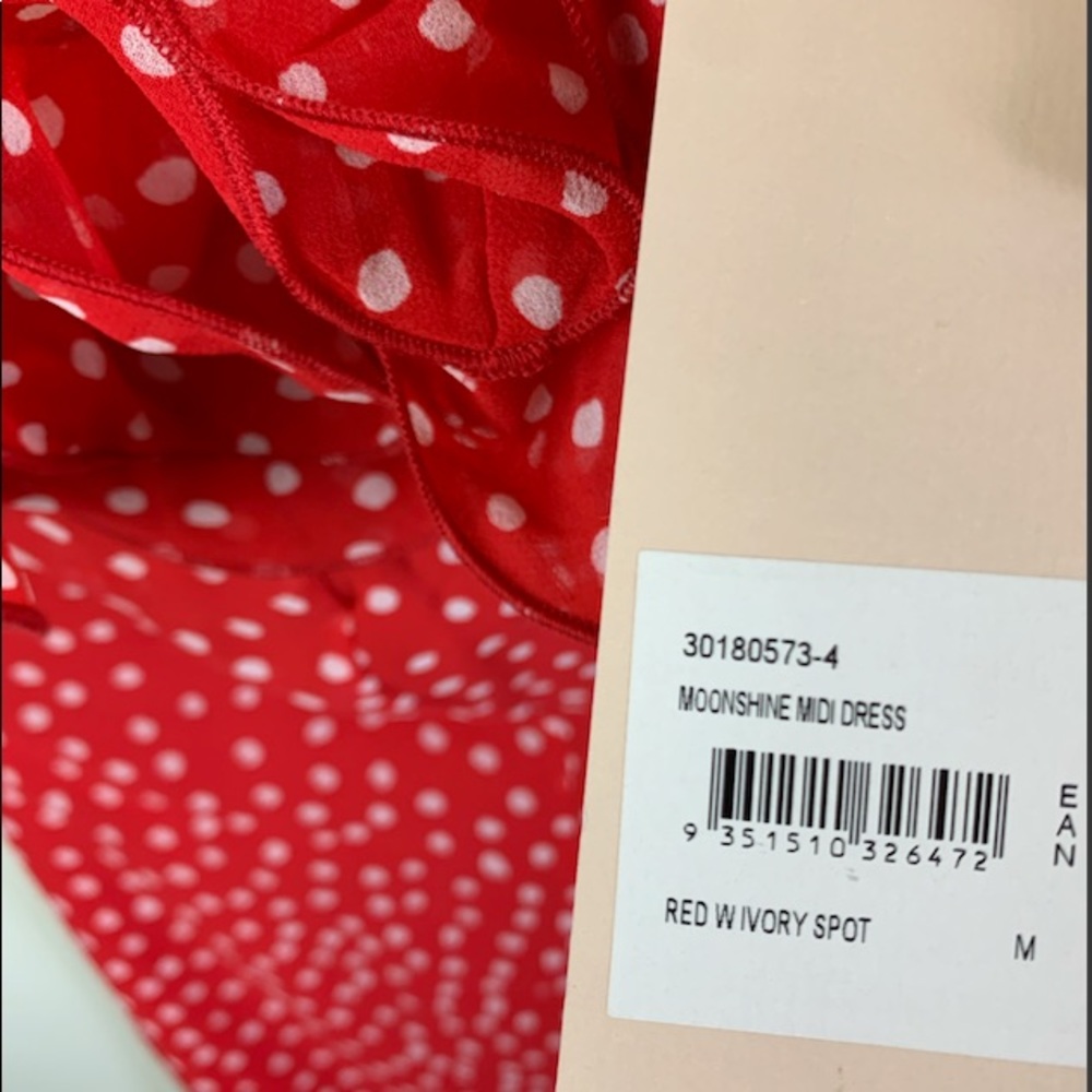 Keepsake Red Dot Ruffle Dress - Picture 6 of 10